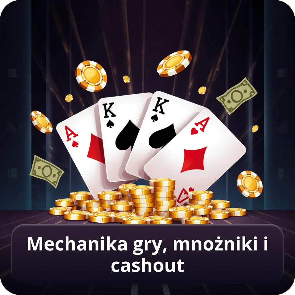 Mechanika gry, mnożniki i cashout
